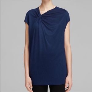 Peacock blue Helmet Lang top